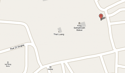 Location of Pha That Luang